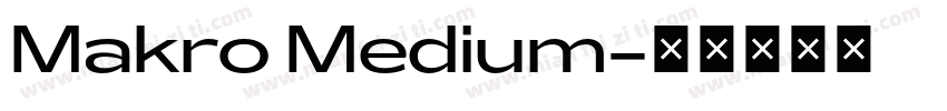 Makro Medium字体转换